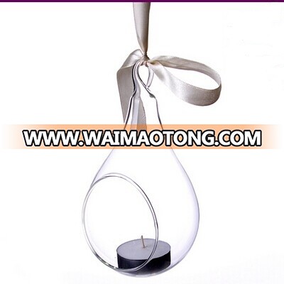 2019 hotsale clear hanging glass vase, clear glass terrarium