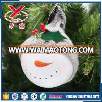 2017 new snowman Christmas painted glass ball for Christmas tree ornaments