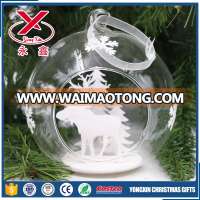 2017 new clear Christmas open glass ball for Christmas tree decoration